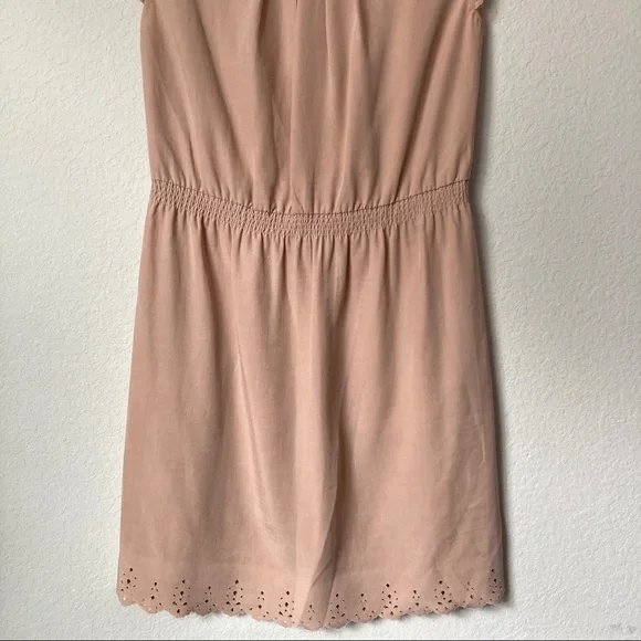 Rebecca Taylor Laser Cut Scalloped Feminine Flattering Dress - Picture 8 of 10